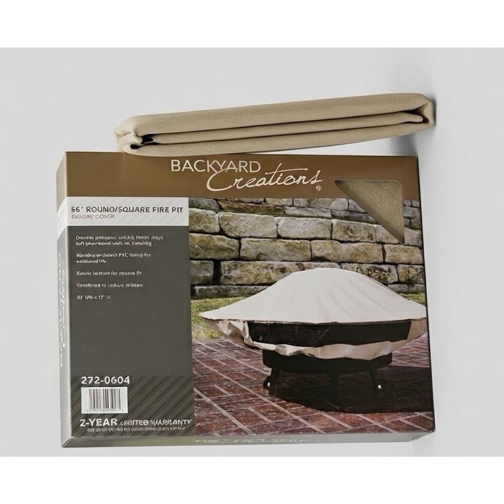 Backyard Creations 56" Round/Square Fire Pit Deluxe Cover - New (Open Box)